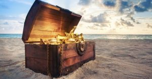 Teams find a real treasure chest in Sydney The Rocks and Take home a Gold Holy Grail Bounty that beats any scavenger hunt