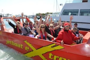 Gold Coast Jet Boat Thrills for team building and fun combined