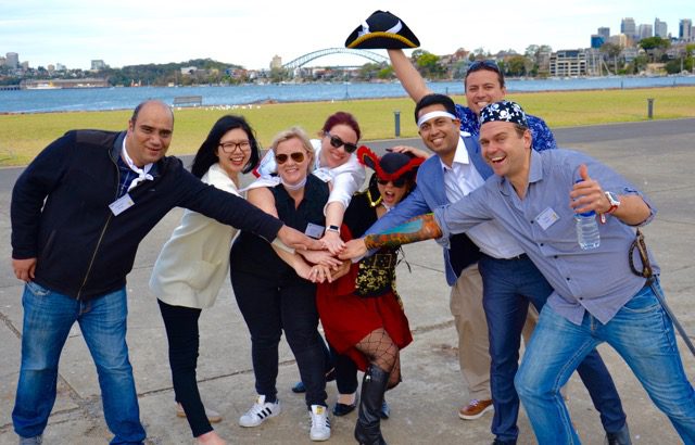 Treasure Hunt on Cockatoo Island Sydney Harbour fun for corporate groups