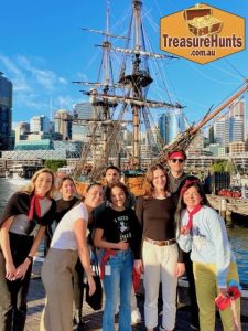 Sydney Darling Harbour Treasure Hunt or Scavenger Hunts team activities connecting large teams